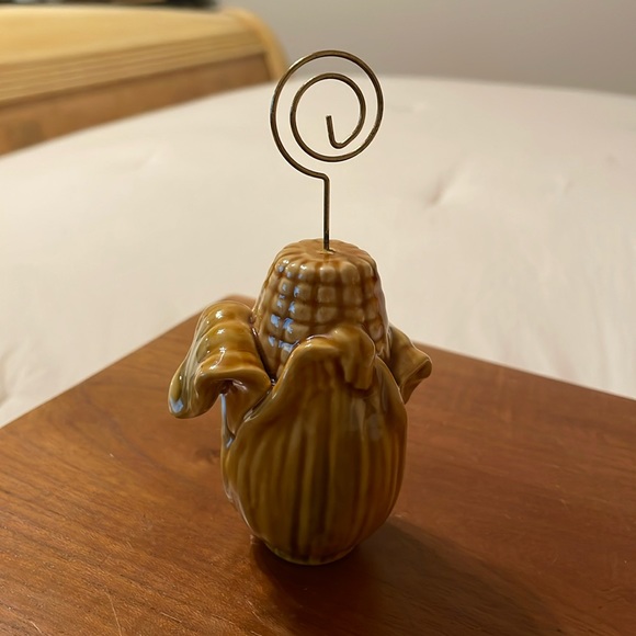 Vintage Corn OnThe Cob Motif Note/Business Card/Post Card/Photo Holder- 1980’s - Picture 1 of 4